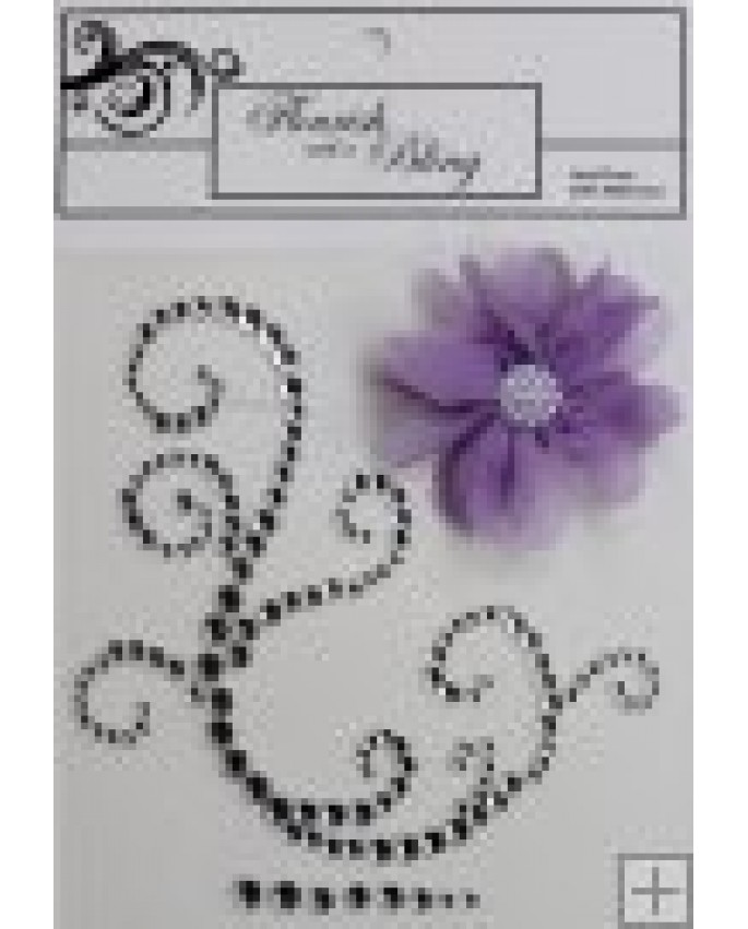 Elise Silver Flourish with Lilac Flower