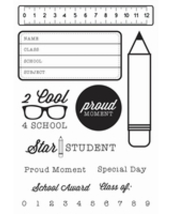 2 Cool 4 School Clear Stamps