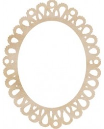Oval Lace Frame