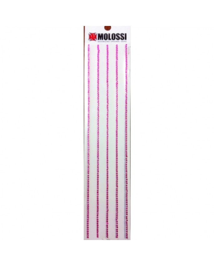 Hot Pink Rhinestone Strips
