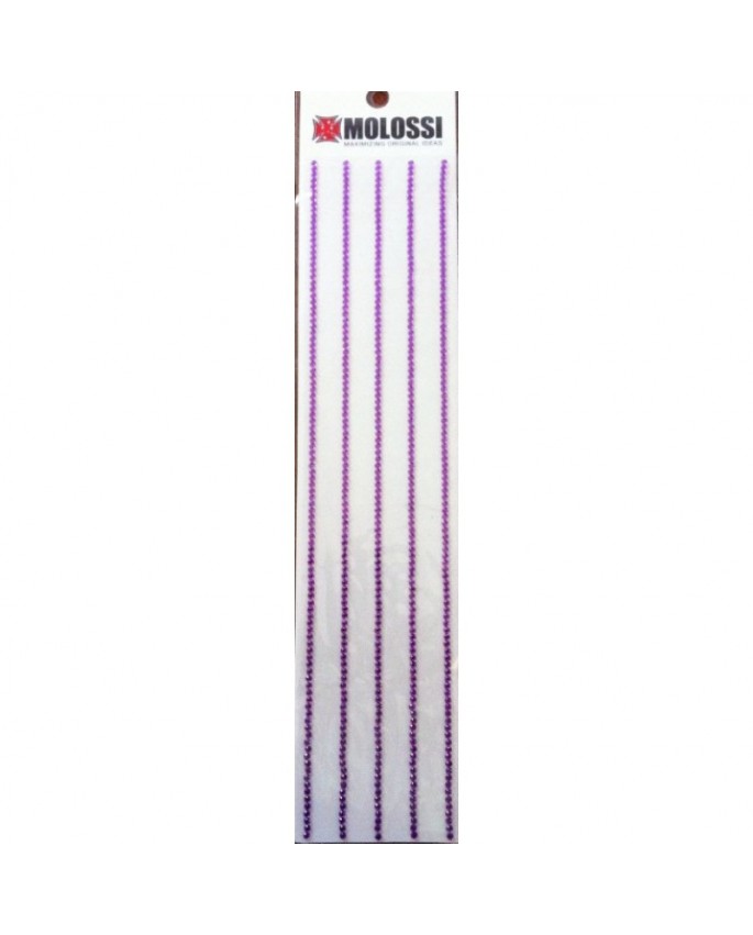 Lilac Rhinestone Strips