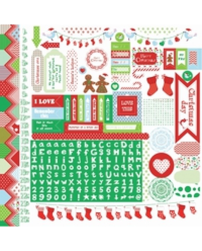 Santa's List Sticker Sheet SS199