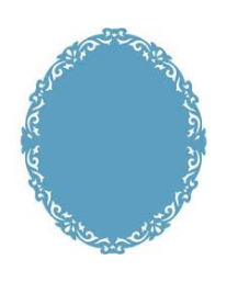 Violets are blue oval border punch